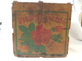 Antique Vtg Pride Of La Verne Co - Operative Citrus Assoc Fruit Crate California