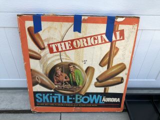 Vintage Skittle - Bowl Game By Aurora 1970 Bowling Game Complete 6