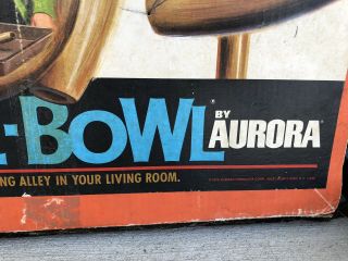 Vintage Skittle - Bowl Game By Aurora 1970 Bowling Game Complete 7