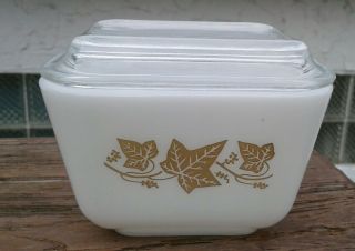 Rare Htf Vintage Pyrex Sandalwood Refrigerator Dish 501 W/lid Key Mold 8