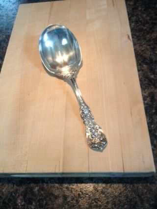 Reed And Barton Francis I Large Sterling Silver Berry/salad/serving Spoon No Mon