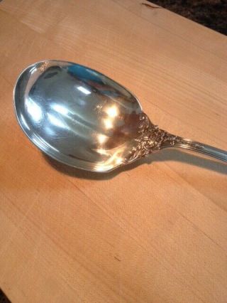 REED AND BARTON FRANCIS I LARGE STERLING SILVER BERRY/SALAD/SERVING SPOON NO MON 2