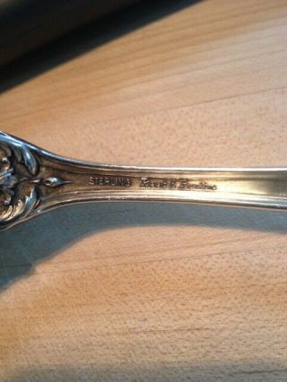REED AND BARTON FRANCIS I LARGE STERLING SILVER BERRY/SALAD/SERVING SPOON NO MON 4