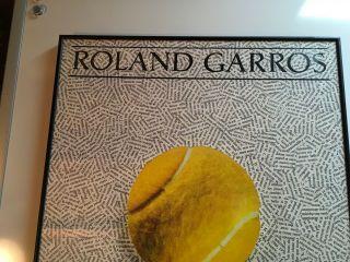 Vintage Jiri Kolar - Roland Garros French Open - 1986 Poster - FRAMED 2