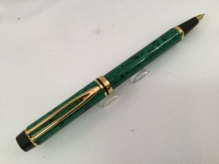 Waterman Leman Ideal 200 Green Marbled Pencil Pen Vintage Rare (jlc)