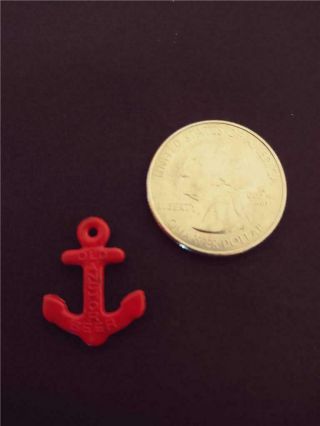 Vintage Old Anchor Beer Plastic Trinket Toy Advertising 3/4 " Tall Charm
