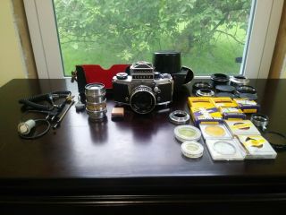 Vintage Exakta Vx 1000 Tl W/ Tons Of Accessories