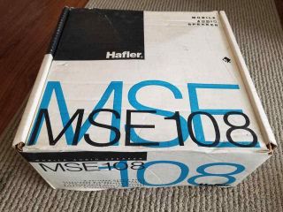 Vintage Nos Hafler Mse108 Mobile Audio Speaker 100 - Watt 8 - Ohm 10 - Inch Usa