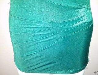 Vtg 60 ' s Rockabilly Pin Up Emerald Green Boy Shorts Cone Bra Swim Bathing Suit 4