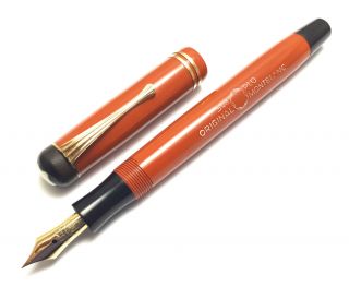 1930s Vintage Pen Montblanc 25 Masterpiece Coral Red Top Restored