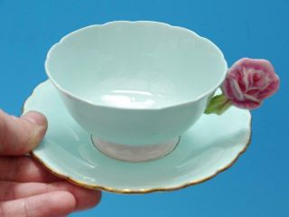 Vintage Paragon Flower Handle Cabinet Cup & Associated Saucer