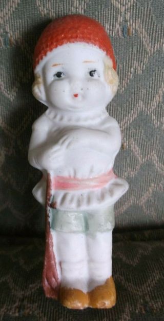 Old Antique / Vintage Small Frozen Penny Bisque Doll (japan) Listing 6 Of 13
