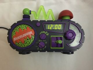Nickelodeon Timeblaster Slime Digital Alarm Clock Radio Vintage 90s