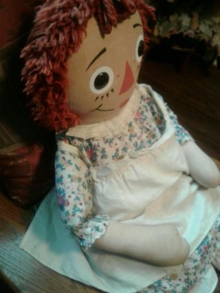 Annabelle Raggedy Ann Doll 30 " Knickerbocker 1970 