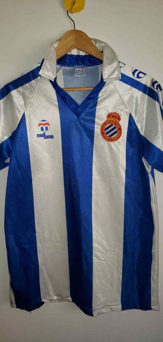 Vintage 1984 - 89 Espanyol Home Shirt  M
