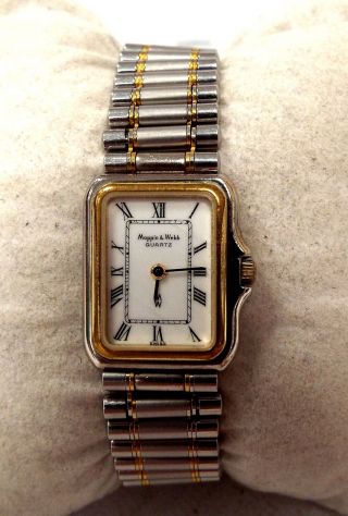 Ladies Vintage Mappin And Webb Gold And Silver Tone Quartz Wristwatch - S70