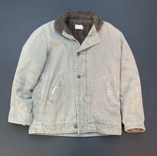Vintage N - 1 Deck Jacket Heavy Wear 42 Fits M Wwii
