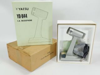 Yaesu Ud - 844 Vintage Desktop Ham Radio Microphone W/ Yd - 844 Box