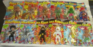 Vintage Troll Force Action Figure Set Of 12 Toys N Things 5 - 1/2 " Motu Ko