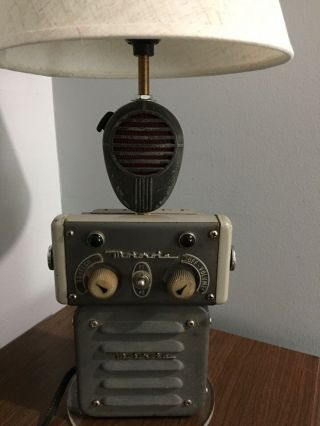 Vintage Motorola Police Cruiser Radio Control Receiver Unit With Shure Mic 1952