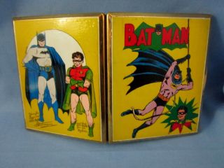 VINTAGE 1966 BATMAN & ROBIN SOLID BRASS CIGARETTE CASE - MADE IN ENGLAND - RARE 2