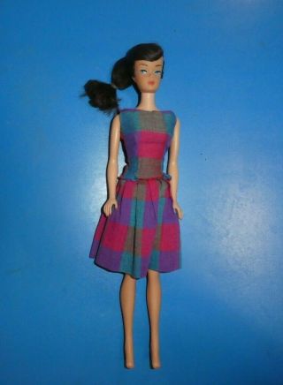 Vintage Barbie Doll - Vintage Golden Brunette Swirl Ponytail Barbie