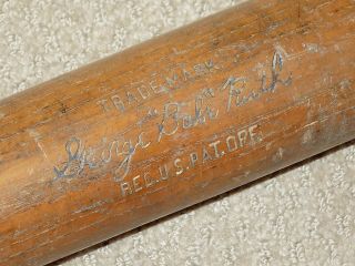 Babe Ruth H&b Vintage Baseball Bat York Yankees Hof