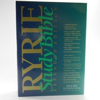 The Ryrie Study Bible Nasb 1995,  Burg Bonded Leather,  Revised,  Rare Cond.