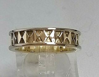 Vintage 9 Ct Gold Band Ring Hallmarked Mans / Ladies