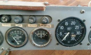 Vintage 1960s WAG - AERO & ARROW Piper J3C - 65 (?) Airplane Instrument Panel - WOW 4