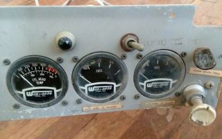 Vintage 1960s WAG - AERO & ARROW Piper J3C - 65 (?) Airplane Instrument Panel - WOW 6