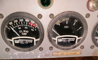 Vintage 1960s WAG - AERO & ARROW Piper J3C - 65 (?) Airplane Instrument Panel - WOW 7