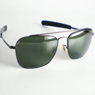 Vintage Ray Ban Usa B&l Echelon Sunglasses Black 58mm Aviator Caravan Mystic