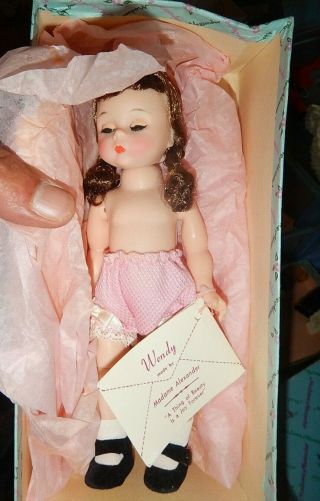 Vintage Madame Alexander Kins Wendy Doll Box 400b With Tag