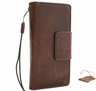 Samsung Galaxy S10 Plus Book Wallet Leather Case Handmade Vintage Luxury