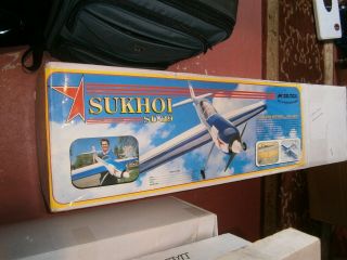 Vintage Model Tech Sukhoi Su - 29 Model Airplane Kit Just Cover