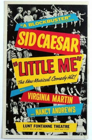 Triton Offers Rare Orig 1962 Broadway Poster Little Me Fosse,  Simon,  Caesar Etc