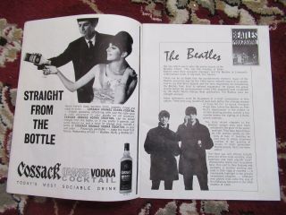 Beatles ULTRA RARE VINTAGE 1964 ZEALAND CONCERT PROGRAM 4