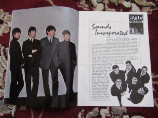 Beatles ULTRA RARE VINTAGE 1964 ZEALAND CONCERT PROGRAM 5