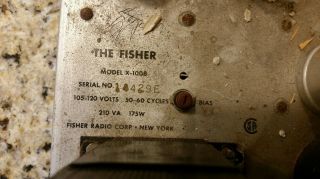 TWO Vintage Fisher Model X - 100 - B Tube Amp and ONE FM50B tuner,  extra tubes 6