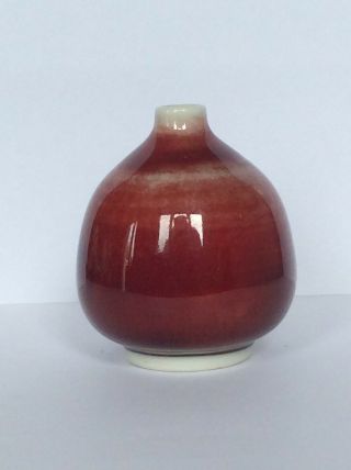 Republic Vintage Chinese Sang De Boeuf Porcelain Snuff Bottle Vase