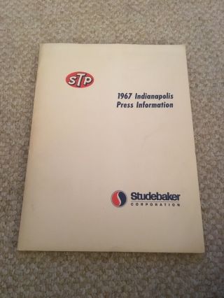 1967 Studebaker Stp Parnelli Jones Turbine Car Indy 500 Racing Press Kit Rare