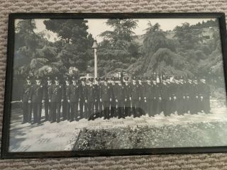 Vintage Los Angeles Police Department Anitque Lapd History Framed Class Photo