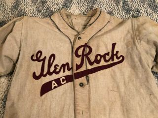 Vintage Baseball Uniform 1940s With Jersey And Pants Sun Collar Pinstripes Sweet