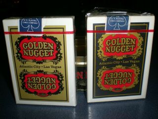 2 Vintage Golden Nugget Gambling Hall Playing Cards in Tin 7