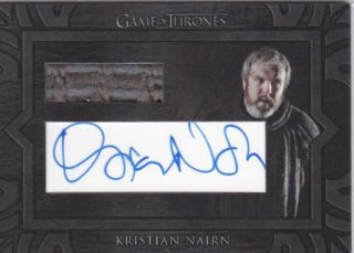 Game Of Thrones Inflexions Kristian Nairn As Hodor Auto/autograph Relic Rare