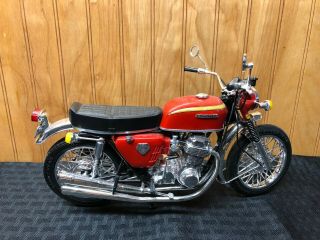 Vintage Built 1970 ' s Honda CB750 Four Big Scale Motorcycle 1/6 10 