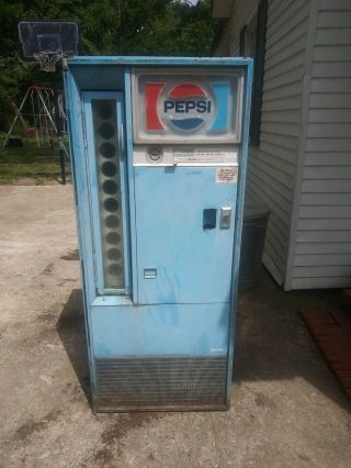 Vintage Pepsi Cola Side Door Coin Oper Vending Machine 1970’s