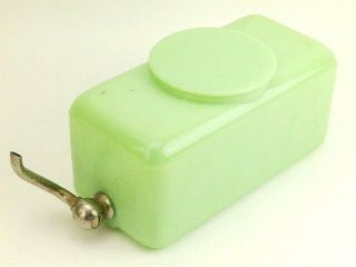 Vintage Sneath Jadite Jadeite Green Glass Water Dispenser/cooler Lid And Spout