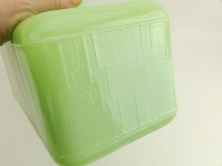 Vintage Sneath Jadite Jadeite Green Glass Water Dispenser/Cooler Lid and Spout 3
